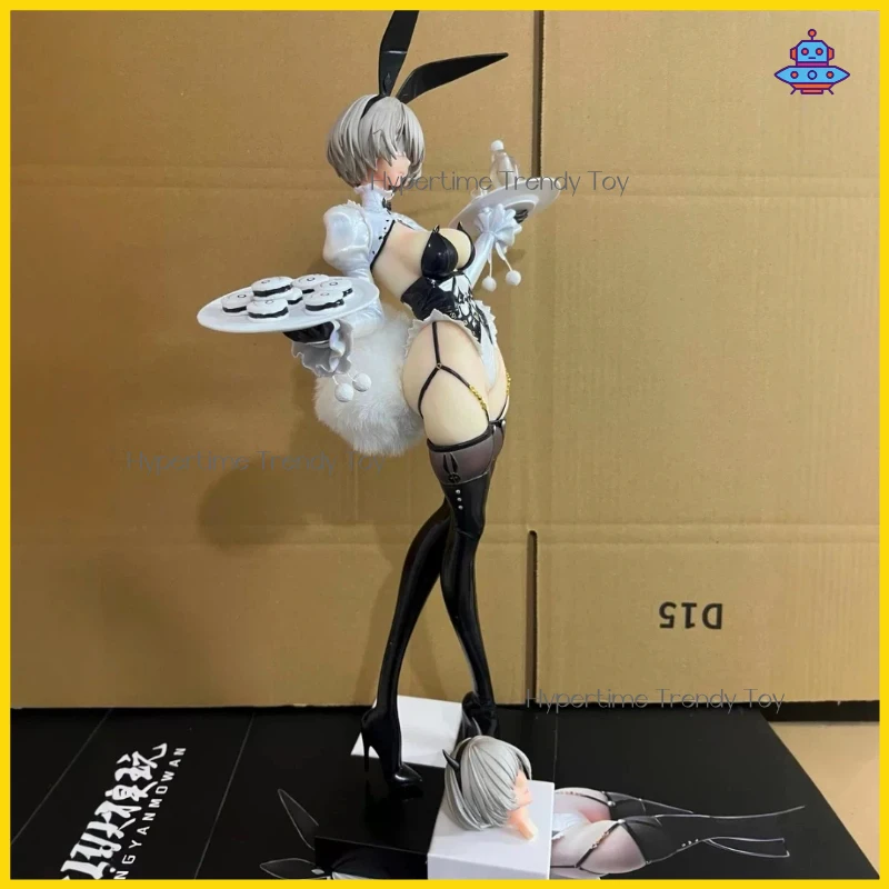 Nier Automata Bunny Girl Figure Exquisite Model With Black Silk Suspenders Trendy Desktop Ornament Adult Collectible Statue view 6