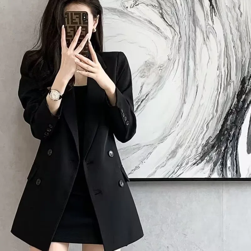 British Style Women's Casual Fashionable Small Suit Jacket Spring Autumn New Arrival Thick Polyester Online Exclusive