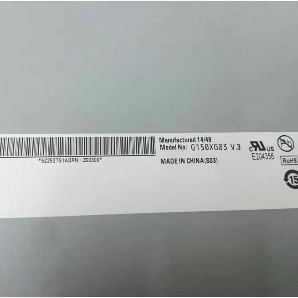 G150XG03 V3 painel de exibição de tela LCD de 15,0 polegadas 1024 * 768