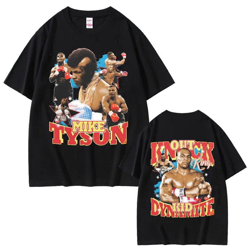 

Famous Mike Tyson Graphic T-shirts Men Women Fashion Vintage Boxing T Shirts Men's Cotton Casual Oversized Short Sleeve T-shirt