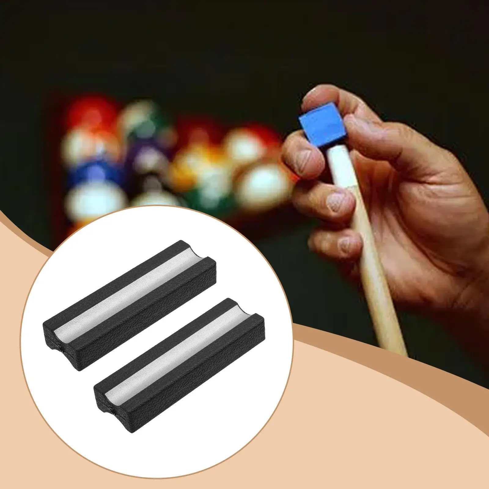 

2x Billiards Pool Cue Tip Shaper Rapid Repair Snooker Pool Cue Tip Burnisher