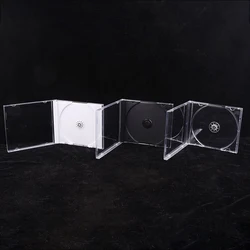 Transparent Bottom CD Box Empty CD Case PP Plastic CD Case CD Case Capacity 1-2 Discs