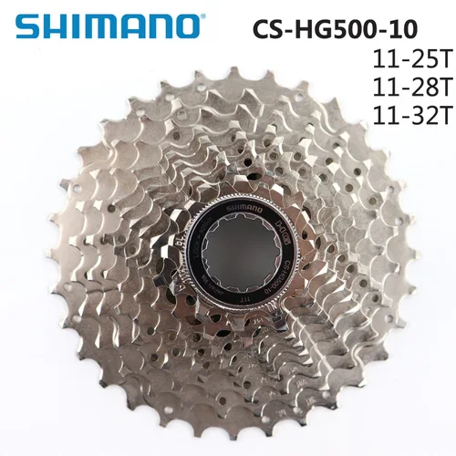 SHIMANO Tiagra CS HG500 4700 4600 piñón de Cassette de bicicleta de carretera de 10 velocidades 10S ruedas libres 11-25T 12-28T 11-32T piezas de bicicleta
