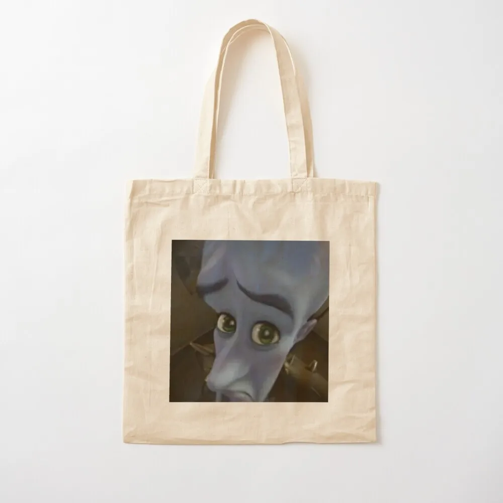 

Megamind No meme Tote Bag canvas shopping bag university shopper bag shopper woman reusable shopping Canvas Tote