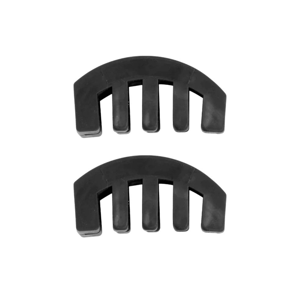 2PCS Professional Rubber Violin Practice Mute Black Color Silicone Violin Mute Sound Reduction Mute For Violin Lovers