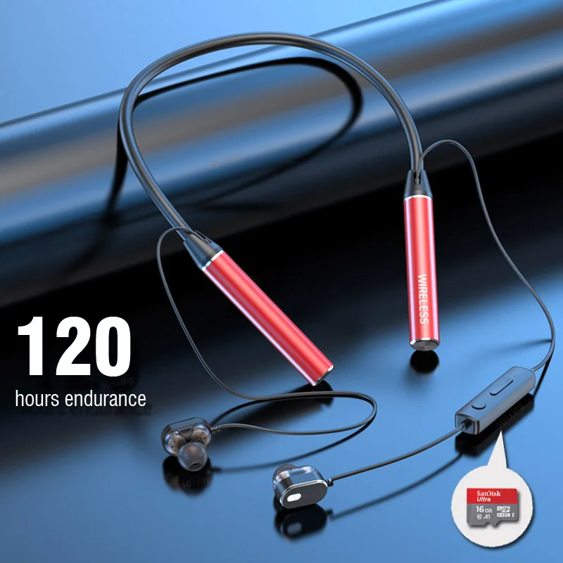 Fones de ouvido sem fio neckband bluetooth fone de ouvido com microphon auriculares esporte fone de ouvido sem fio longa bateria