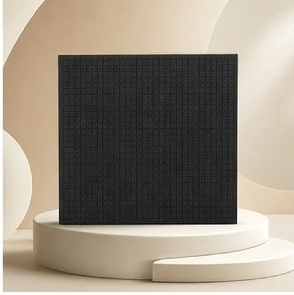 2Pcs Black Grid Pearl Cotton Packaging Liner Cushion Foam Sheet Shockproof Shipping Protection Pads for Electronics