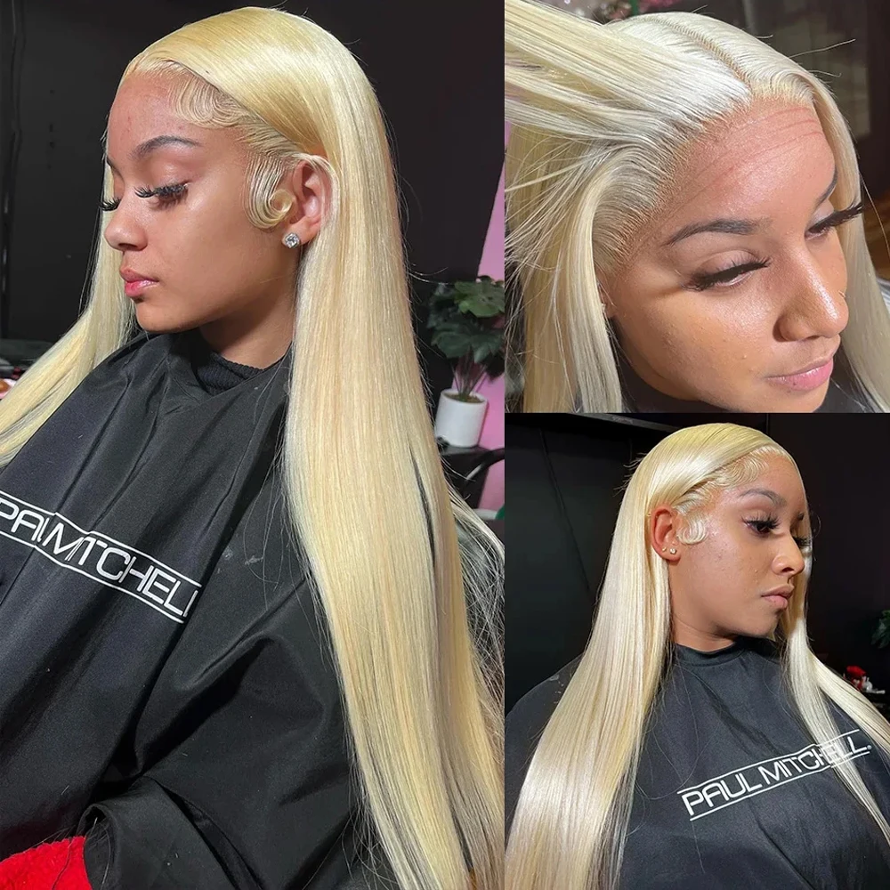 

250 Density 613 Bone Straight Honey Blonde Wig Human Hair Pre Plucked 13x4 Hd Lace Frontal Wig Transparent Brazilian Woman Hair