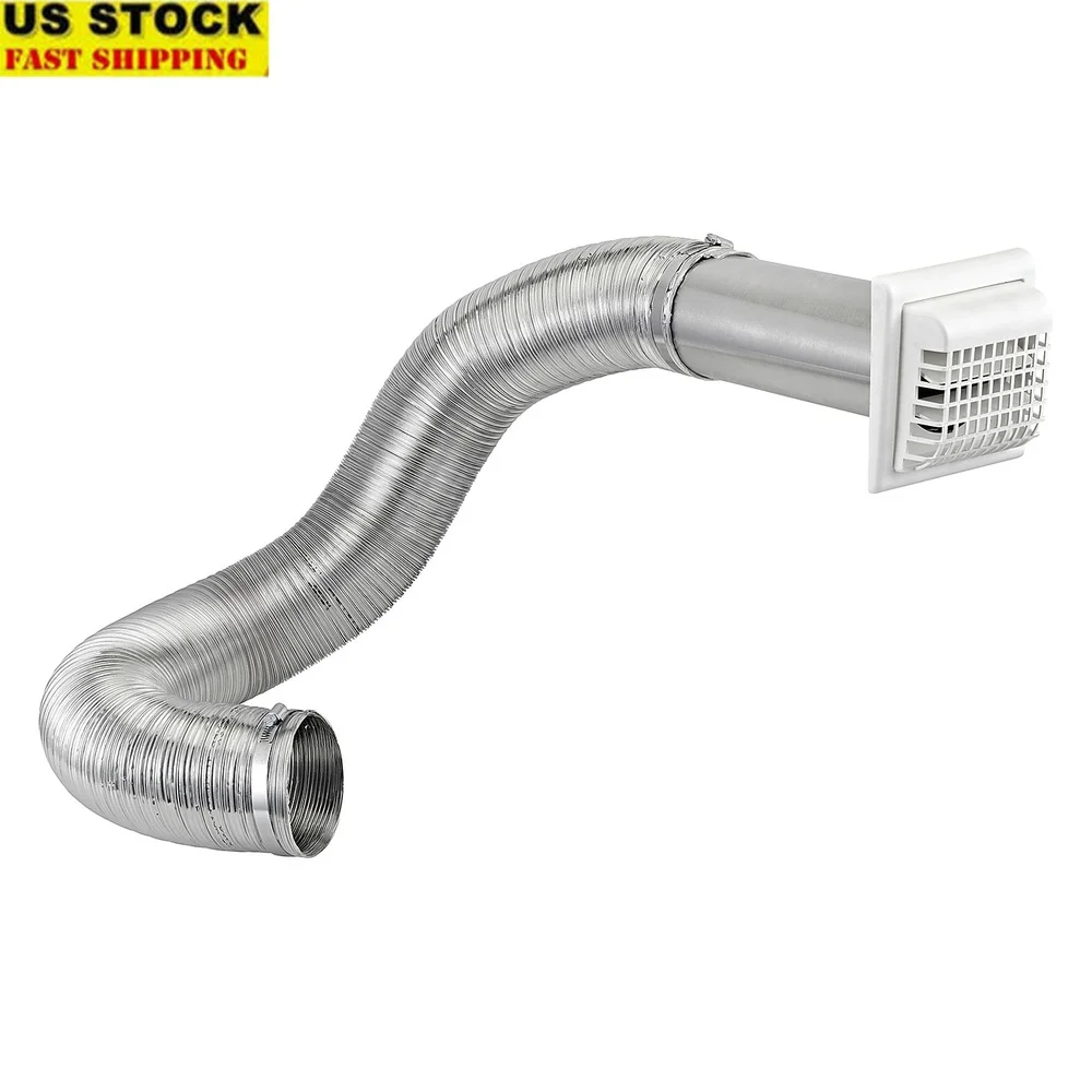 

Премиум 4 дюйма x 8 футов UL 2158A Гибкий воздуховод с жалюзи Вентиляционный комплект Герметичные огнестойкие улучшенные зажимы для воздушного потока в комплекте