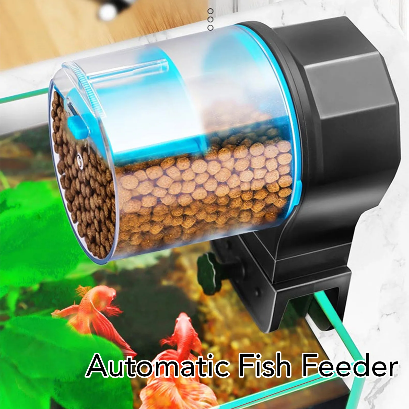 Fish Food Timer Dispenser Automatic Fish Feeder Smart Electric Auto Fish Food Timer Dispenser for Aquarium and Fish