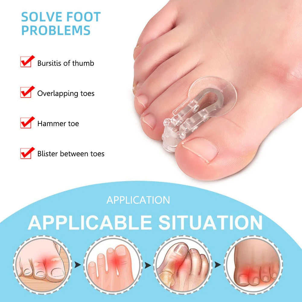 Bunion Valgus Splint Corrector To Correct Bunions and Restore Toes 1 Pair Big Toe Separator Toe Straightener Corrector Foot Care