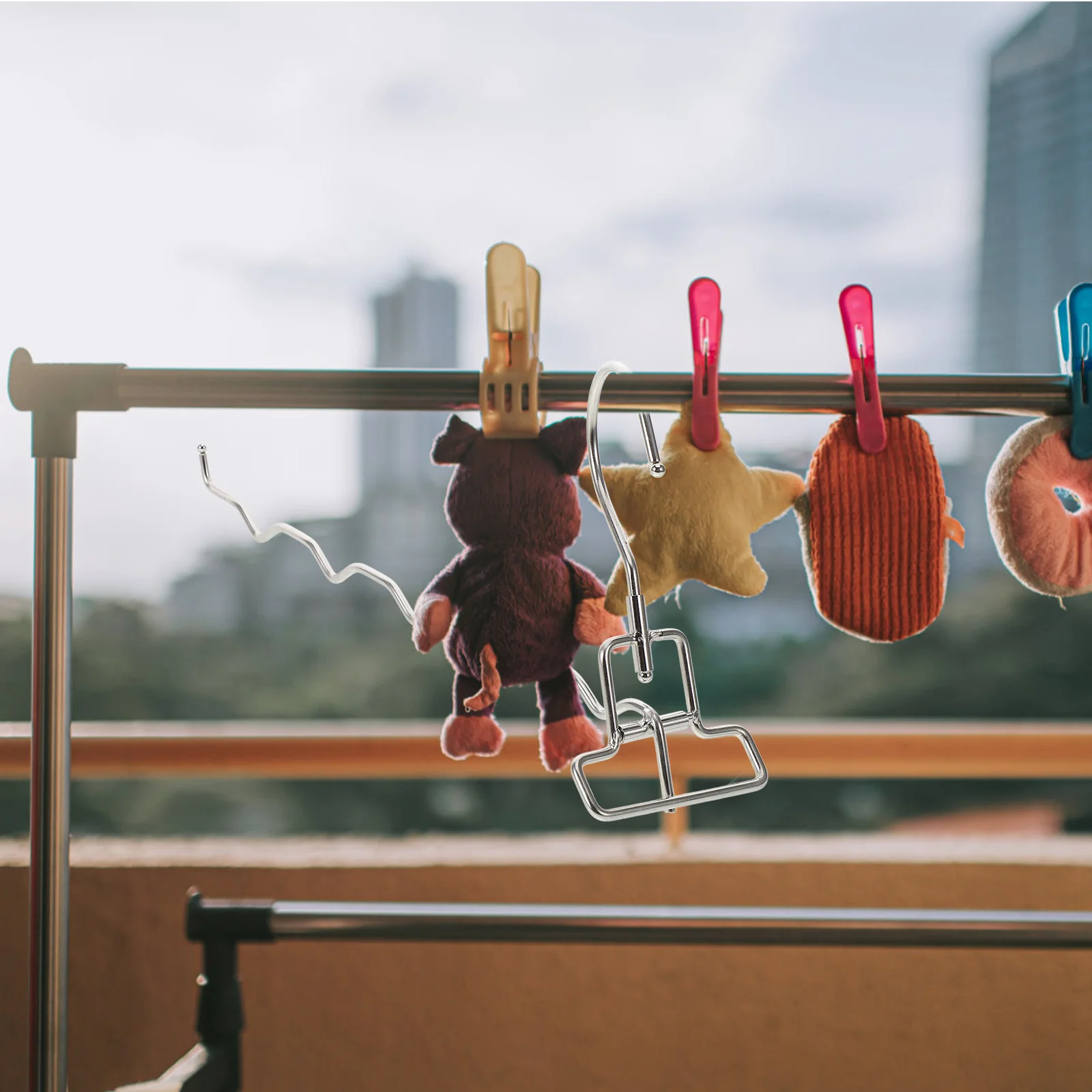 

Drying Rack Collapsible Clothes for Christmas Socks Hanger Metal Foldable Stainless Steel Travel Portable Window