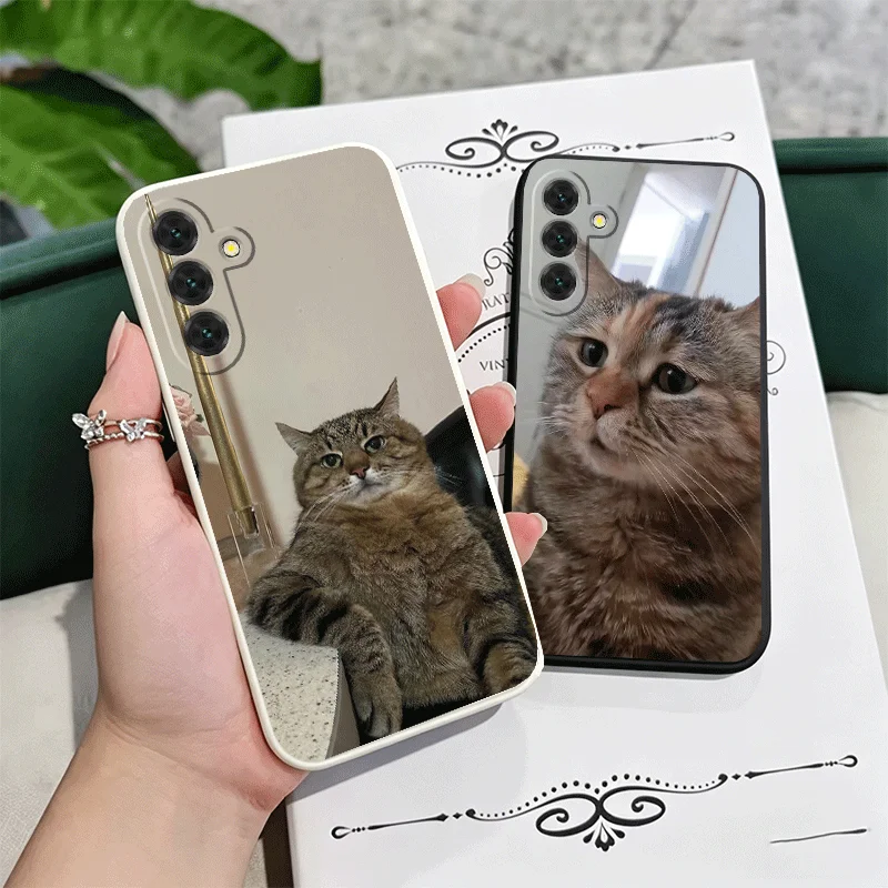 Pet Cat Funny Memes Soft Phone Case For Samsung A17 A16 A15 A14 A13 A57 A56 A55 A54 A53 A37 A26 A25 A24 A23 A36 A35 A34 A33 Coup