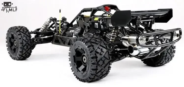 Kit de tuyau d'échappement et de pare-chocs arrière pour voiture Rc, haute Performance, double sortie, pour pièces 1/5 HPI ROFUN BAHA KM ROVAN BAJA 5B SS