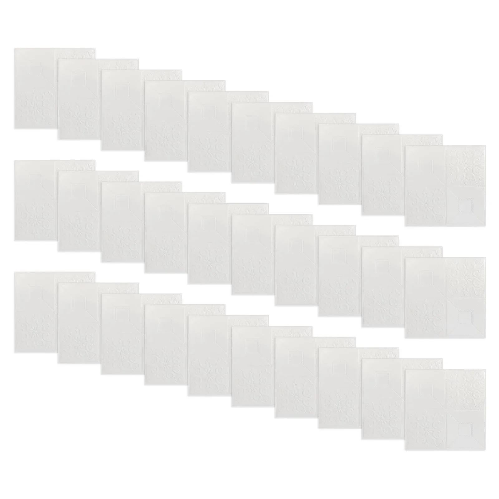 30Pcs Waterproof 3D Foam for tile Brick Wall Stickers Easy to Apply on Various Surfaces with Sound Insulation Features