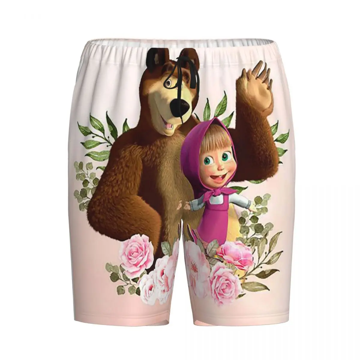 

Custom Cartoon Masha And The Bears Shorts Sleeping Pants Men Pajama Pants Lounge Sleep Sleepwear Bottoms