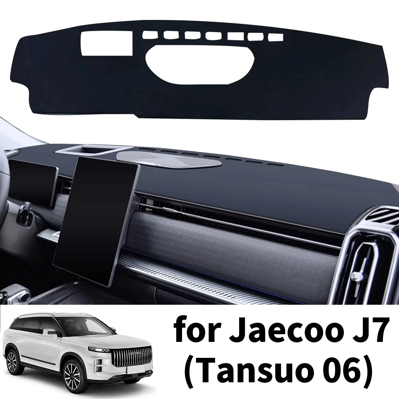 Car Dashmat Dashboard Cover Pad for 2024 2025 2026 Jaecoo J7 7 Chery Tansuo 06 DashMat Sunshade Protective Carpet