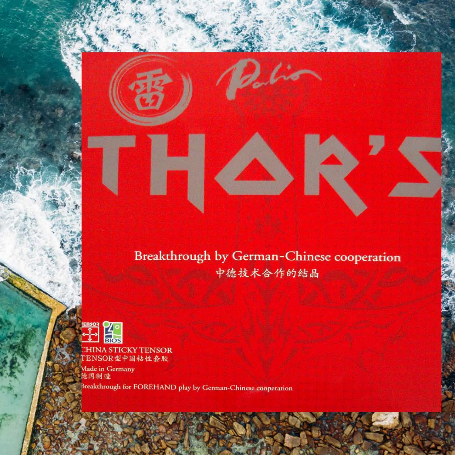 

Palio THOR'S Thors-Table Tennis Rubber China Sticky Tensor Hand Membrane for Table Tennis Racket Ping Pong Racket THOR'S