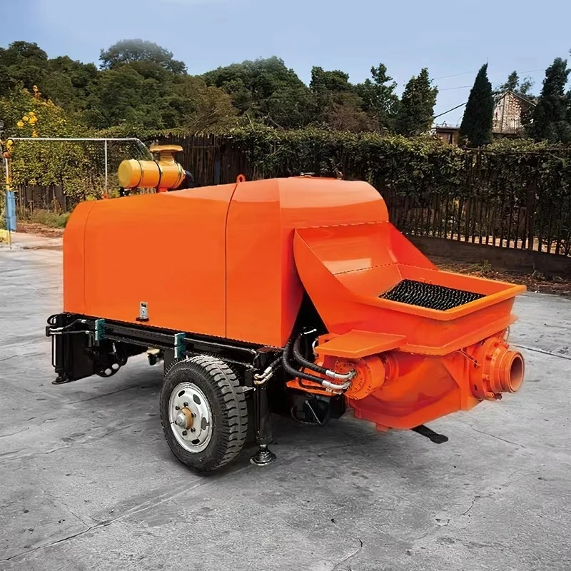 مضخات الخط مضخة الخرسانة مضخة آلات الخرسانة مقطورة كهربائية