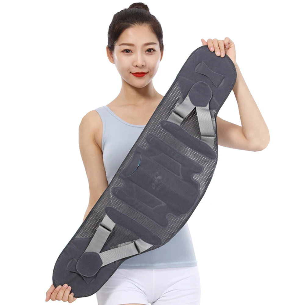 Adjustable Neoprene Alloy Bone Lumbar Support Belt Pain Relief Lower Back Brace Belt Waist Protection Orthopedic Disc Herniation