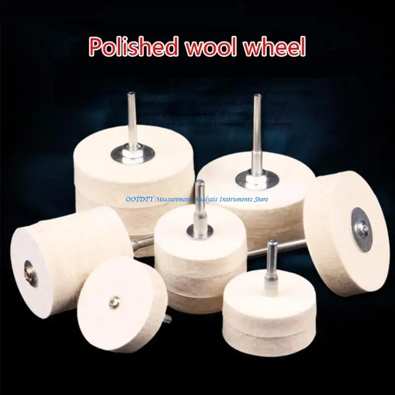 

367D 2" Compressed Wool Felt Fabric Disc Polishing Buffing Pads Polishing