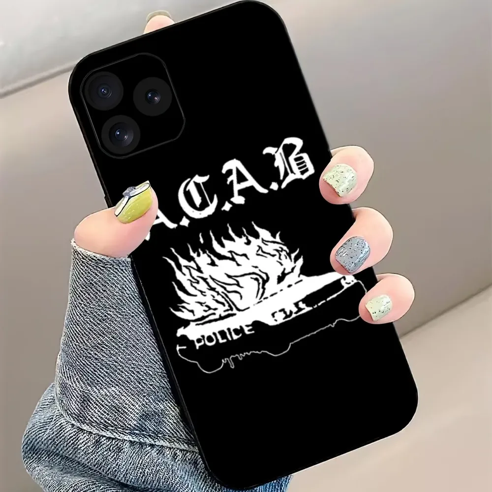 All Cops Are Bastards Acab Phone Case For iPhone 8 11 12 13 Pro 14 15 Mini X XR XS max Plus Shell