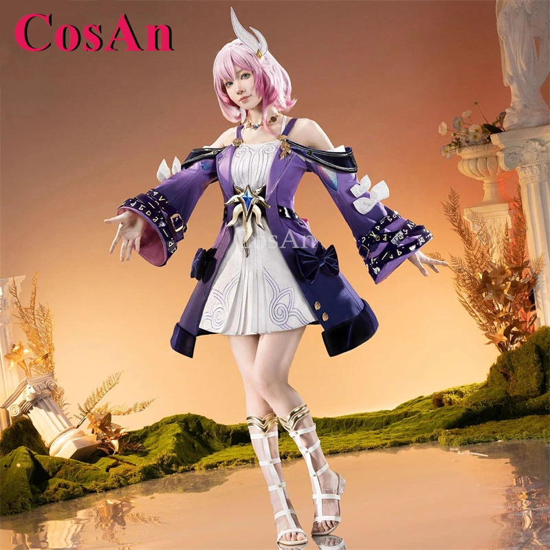 

CosAn Game Honkai: Star Rail Cyrene Cosplay Costumes Elegant Gorgeous Battle Dress Women Halloween Party Role Play Clothing S-XL