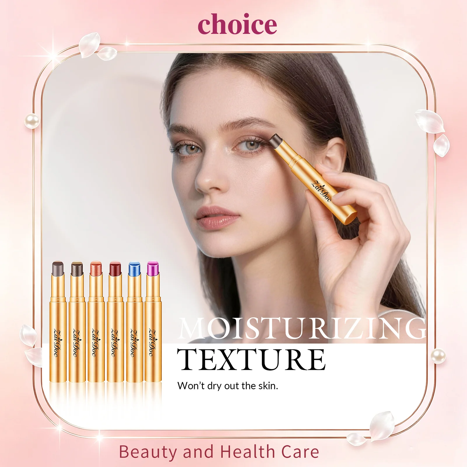 Gradient Eyeshadow Stick Set Matte Shimmer Cream Eyeshadow Pencil Waterproof Long Lasting Smudge Easy Use Eye Makeup for Women