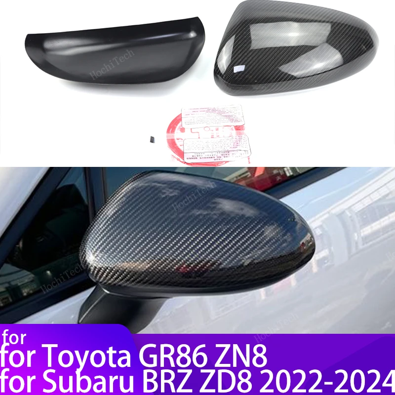 

Real Carbon Fiber Side Door Mirror Cover Styling For Toyota GR86 ZN8 Subaru BRZ ZD8 2022 2023 2024 2025 Add On Caps