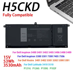40Wh/53WH JK6Y6 H5CKD Replacement Laptop Battery For Dell Latitude 3410 3510 Inspiron 5300 5400 5401 5402 5501 5502 Vostro 5401