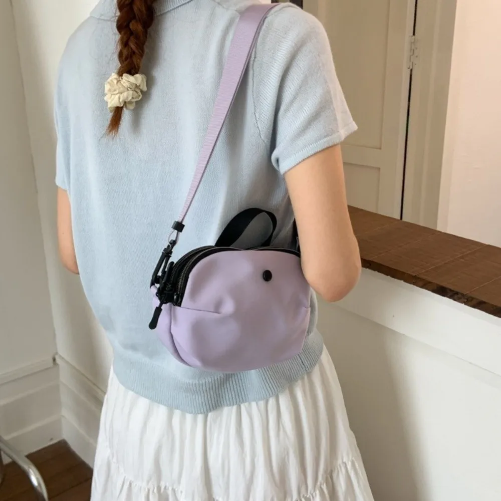 

Однотонная легкая сумка через плечо, простая вместительная сумка для отдыха, повседневная сумка через плечо с регулируемым ремнем, женские сумки