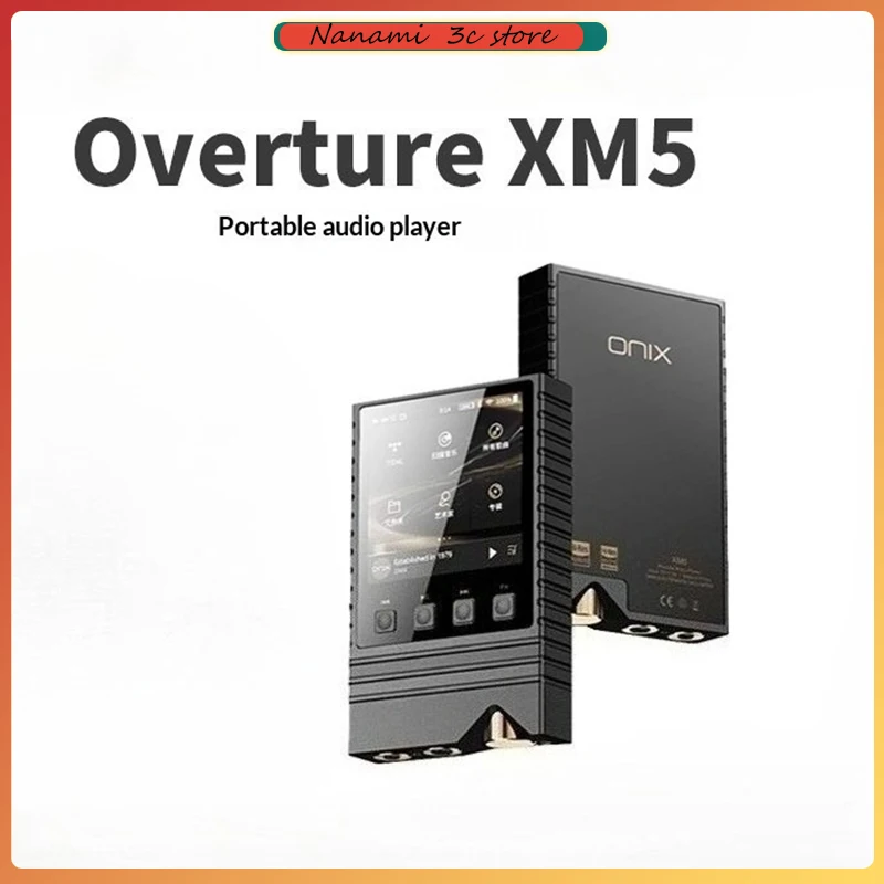 مشغل SHANLING ONIX Overture XM5 مشغل MP3 مشغل موسيقى محمول مشغل MP3 عالي الجودة HIFI Hi-res صوت مزدوج بلوتوث 5.2 DAC LDAC
