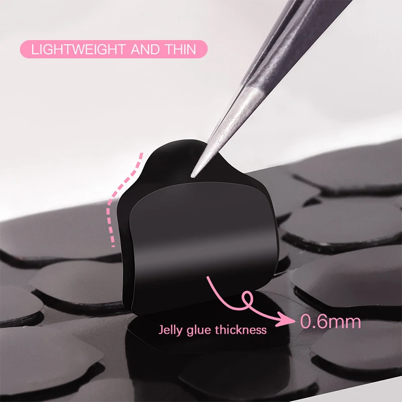 Cinta adhesiva semicurada de doble cara para decoración de uñas, pegamento acrílico transparente para manicura, pestañas impermeables