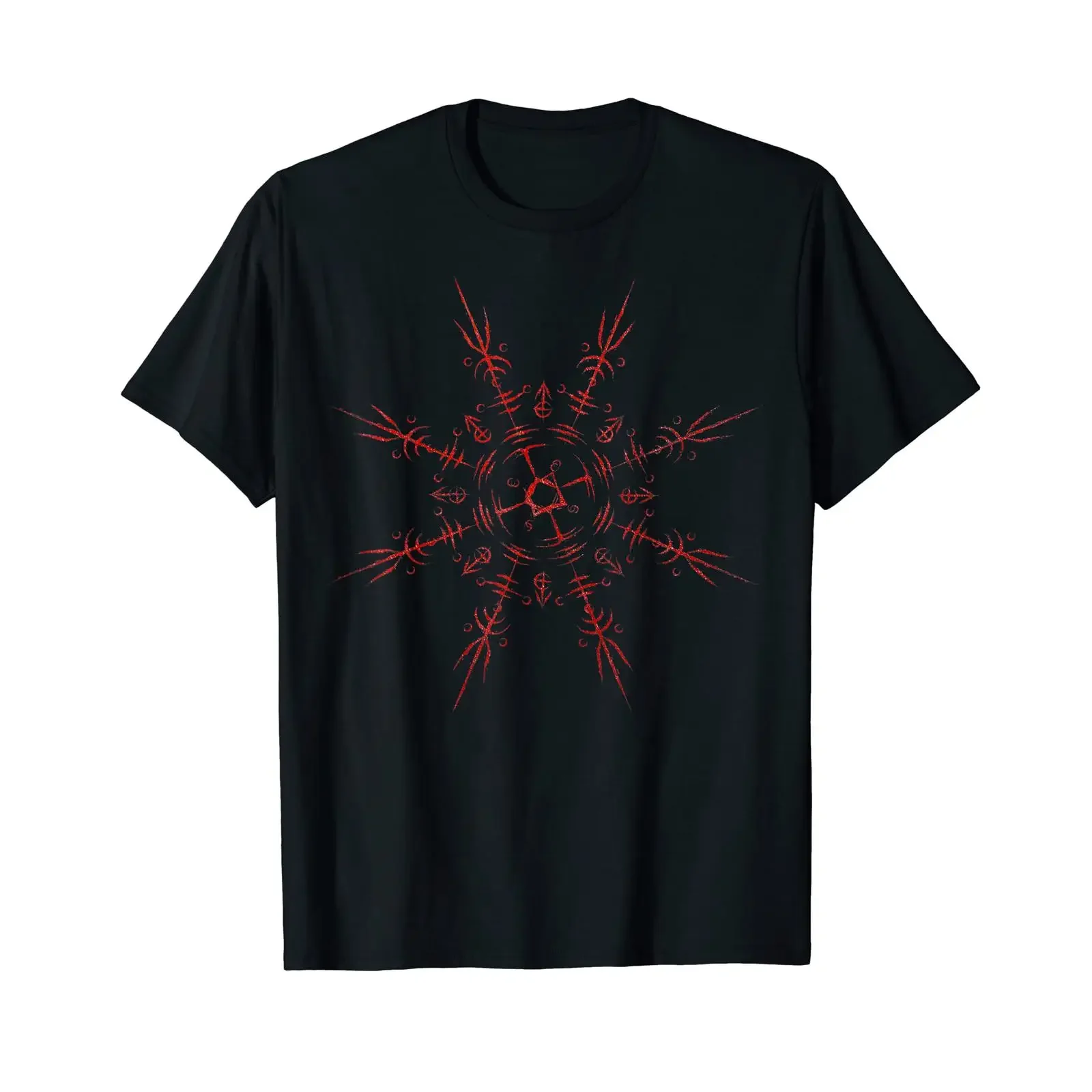 Viking Magic Symbol Ornament Compass Amulet Nordic Pagan T Shirt vintage Washed Unisex graphic streetwear Stylish Comfortable