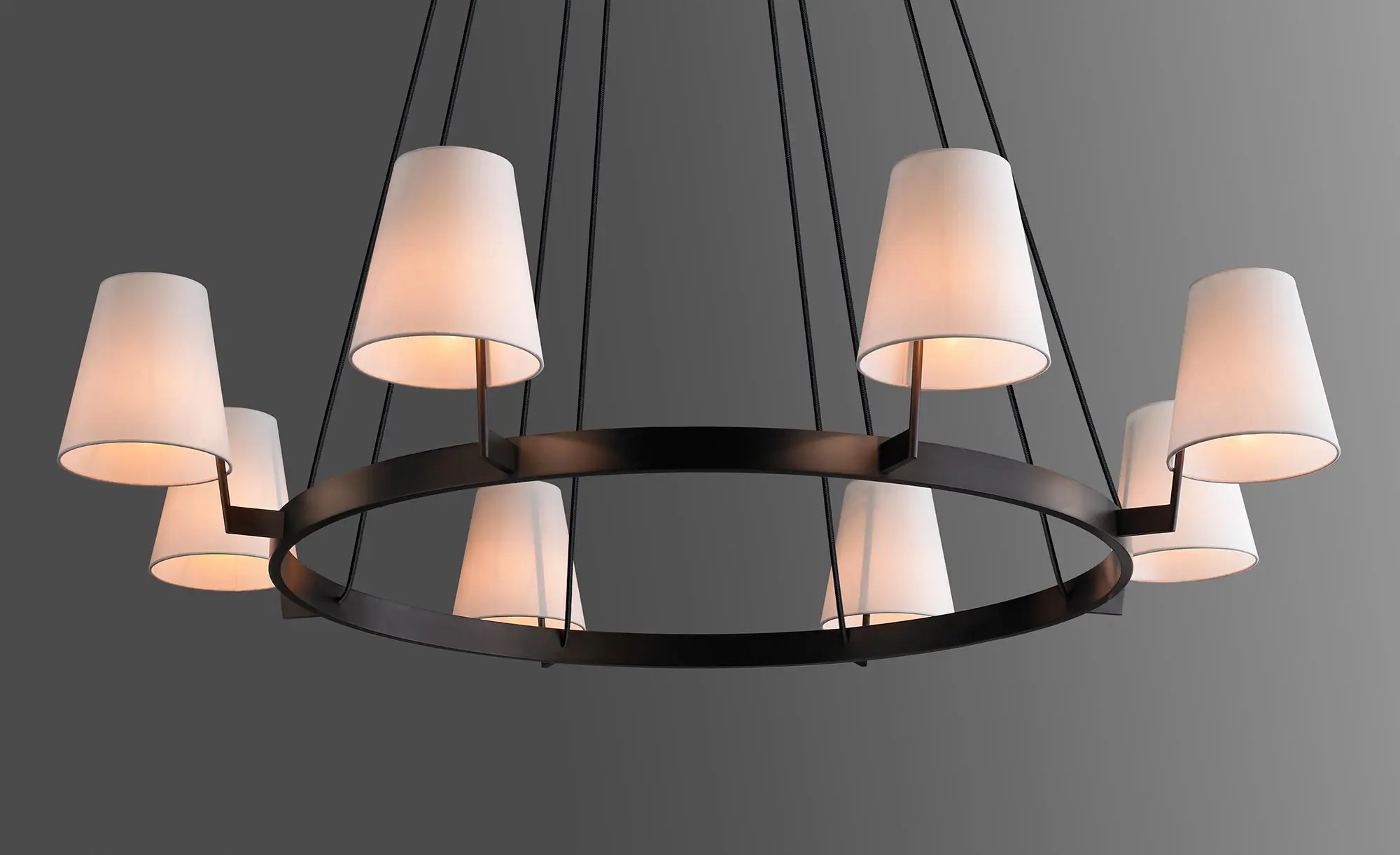 American Modern Luxury Restaurant Kitchen Island Classic Hanging Lamp Brass Led Ring Circular Chandelier Ceiling Pendant Light