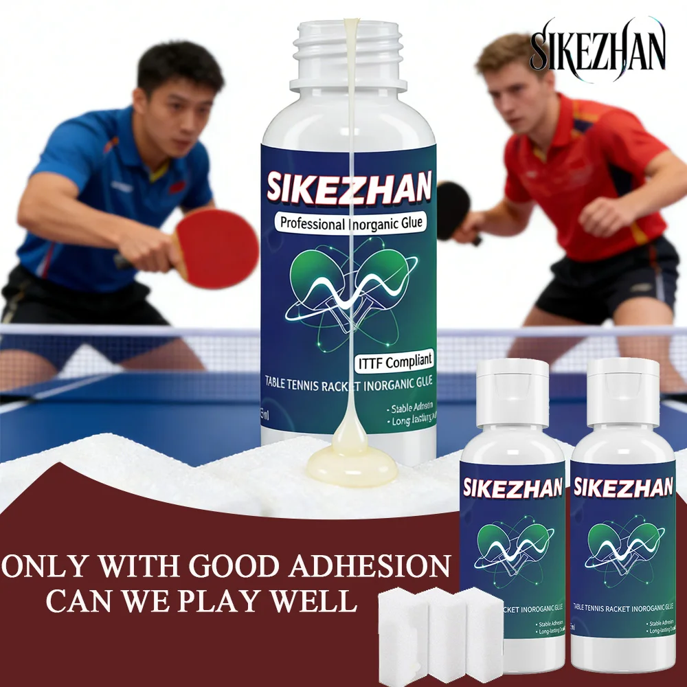 

Профессиональный клей для настольного тенниса - быстросохнущий неорганический клей без летучих органических соединений для накладок и оснований ракеток | Прочное сцепление, высокая эластичность