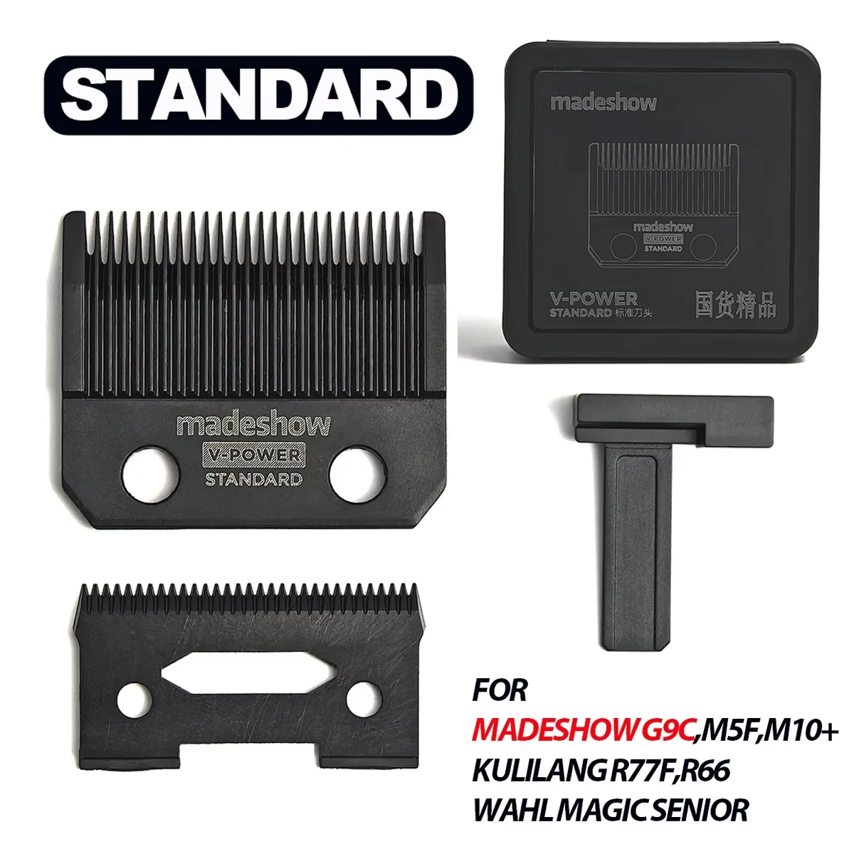 

G9C Blades Madeshow Kulilang Standard M5F M10 R66 R77F Hair Clipper V-POWER Blade Trimmer Replacement Original Cutter Head