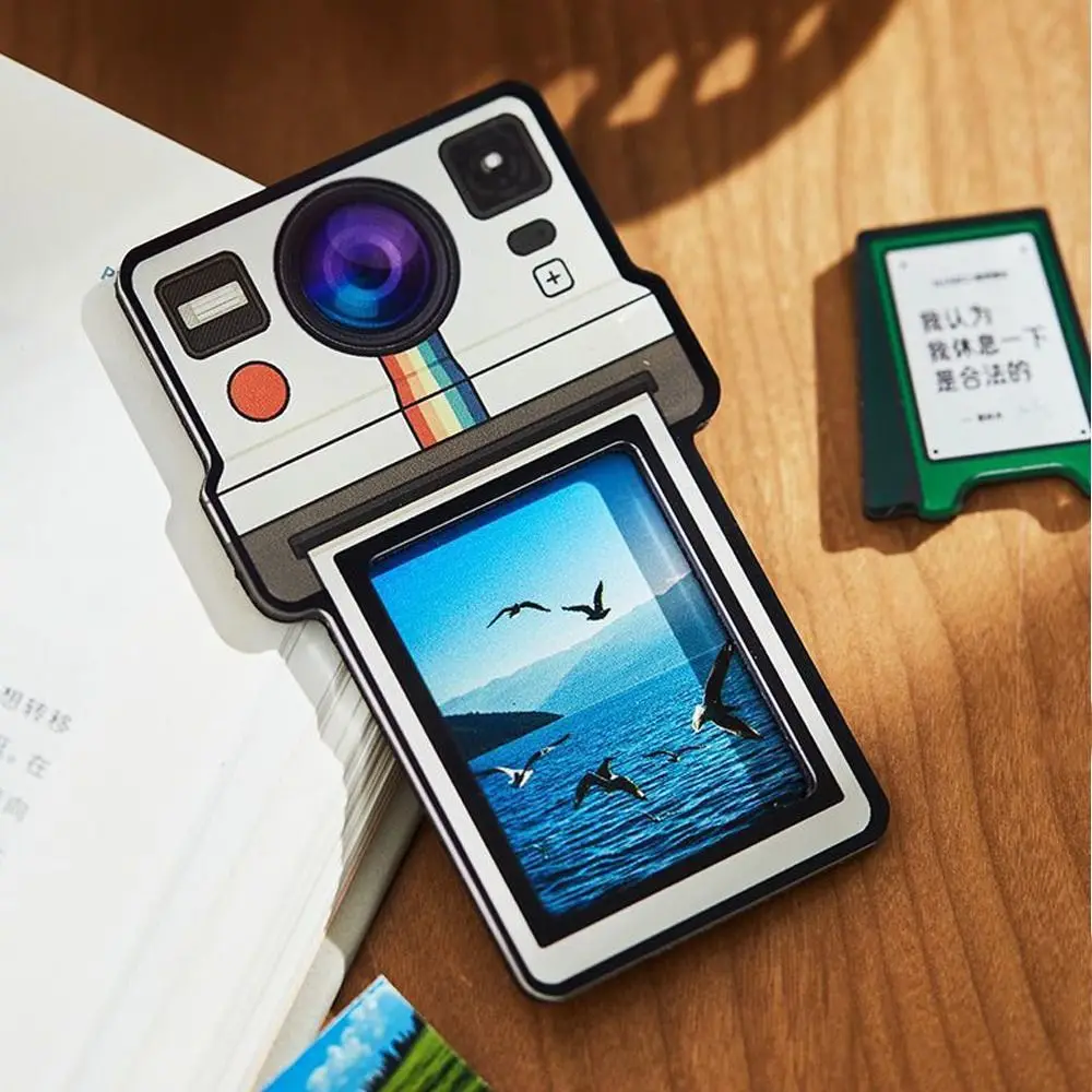 Acrylic Instant Camera Photo Frame Magnetic Photo Fixation Picture Display Holder Frame Refrigerator Sticker Home Decoration