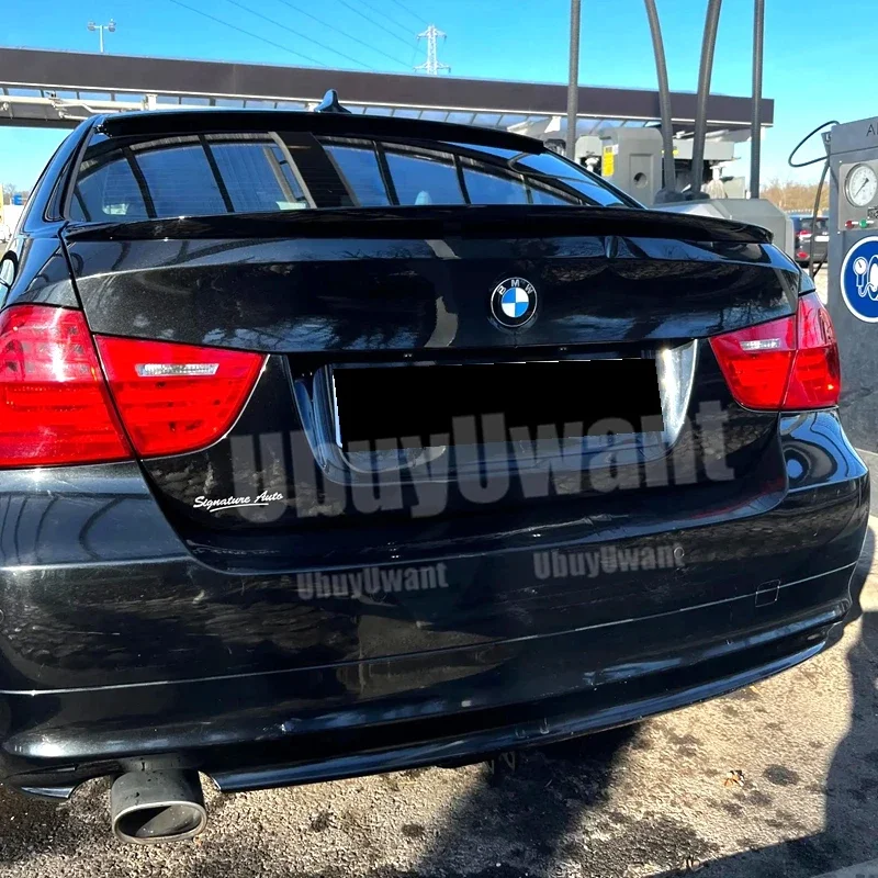 BMW Zubehör Serie 3 E90 320i 320d 2005 2006 2007 2008 2009 2010 2011 M Tuning Limousine Heckspoiler Flügellippe – Detail 4
