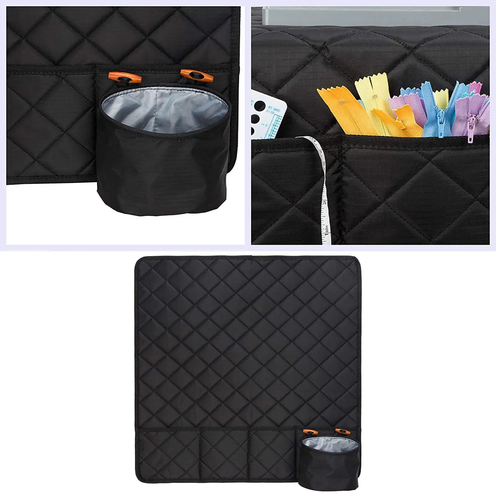 Sewing Machine Pad with Storage Pockets Sewing Accessories Pad Organizer