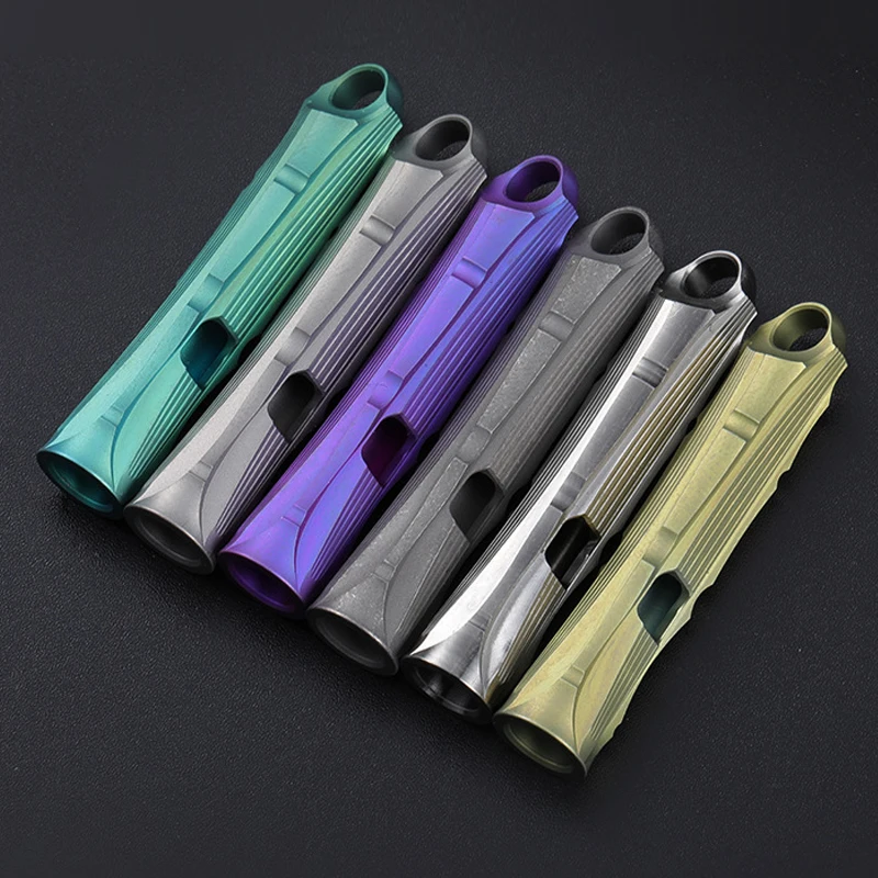 Titanium Alloy Tc4 Whistle, Portable Outdoor Survival, High Audio and High Decibel Whistle,A1099