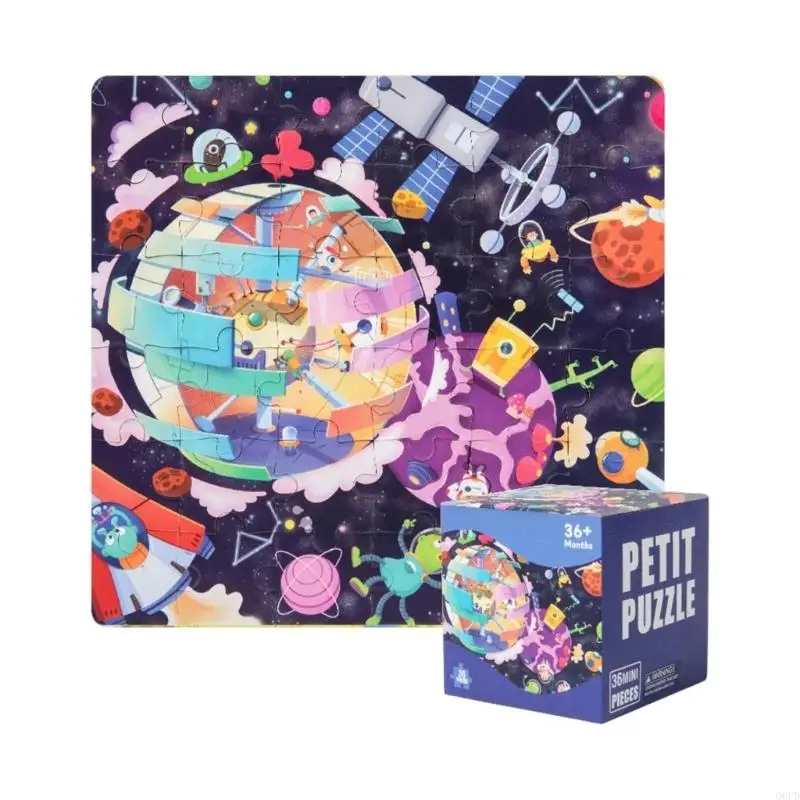 Small 36 Pcs Paper Puzzle Set For Child Development And Play