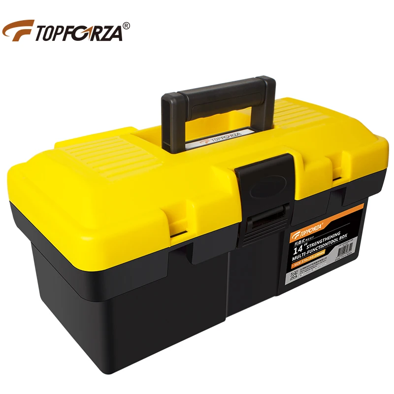 TOPFORZA Plastic Tool Box Multifunction Household RepairTools Storage Box Electrician Car Maintenance Tool Organizer Container