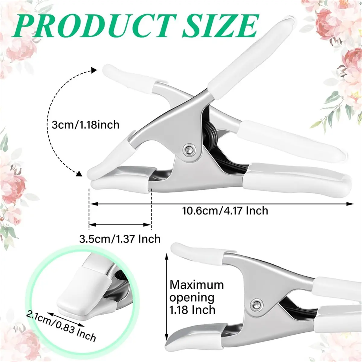 4 Pack Dress Clips Clothing Clamps for Fitting Bridal Seamstress Mannequin Heavy Duty Fixed Clamp Wedding Photographer &LICG