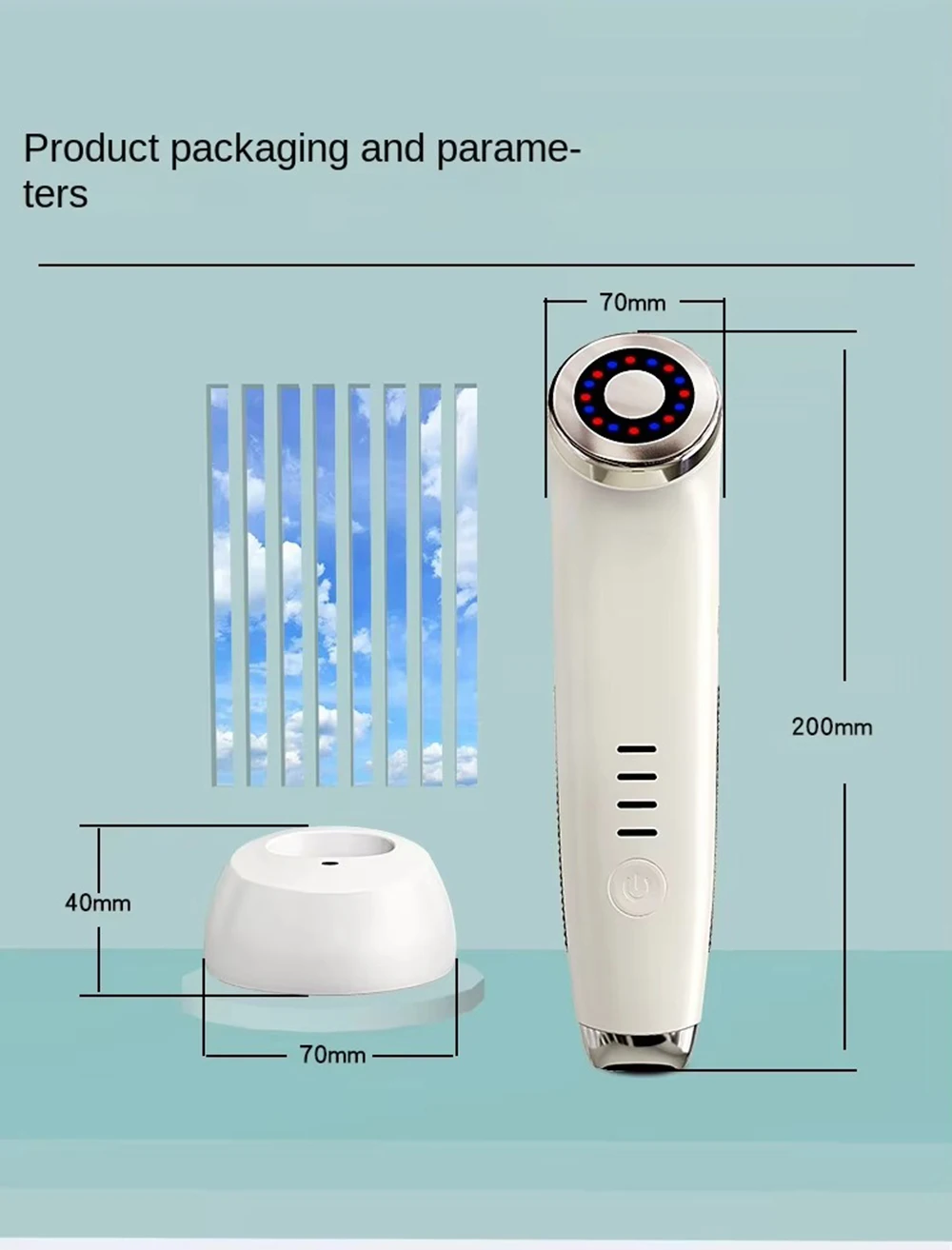 RF الترددات الراديوية EMS مكركرنت آلة الموجات فوق الصوتية مكافحة الشيخوخة شد الوجه التجاعيد الحد جهاز شد الجلد العناية بالبشرة #6