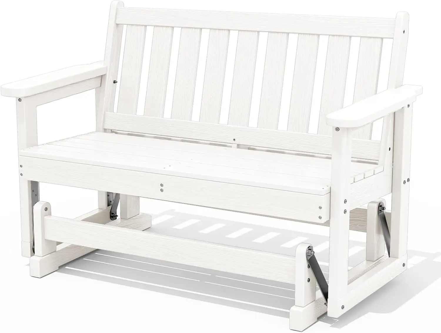 

Садовое кресло-качалка, устойчивое к погодным условиям, из материала HDPE, для улицы, веранды, сада, белое