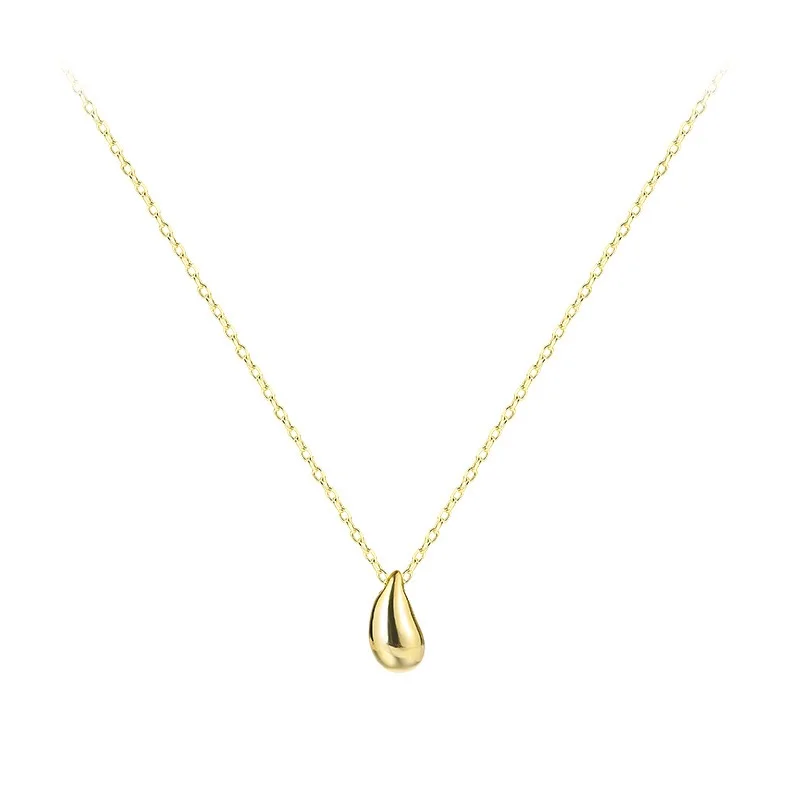 Hot Sale Minimalist Trendy Necklace for Women Water Drop Pendant Clavicle Chain Party Jewelry 2024