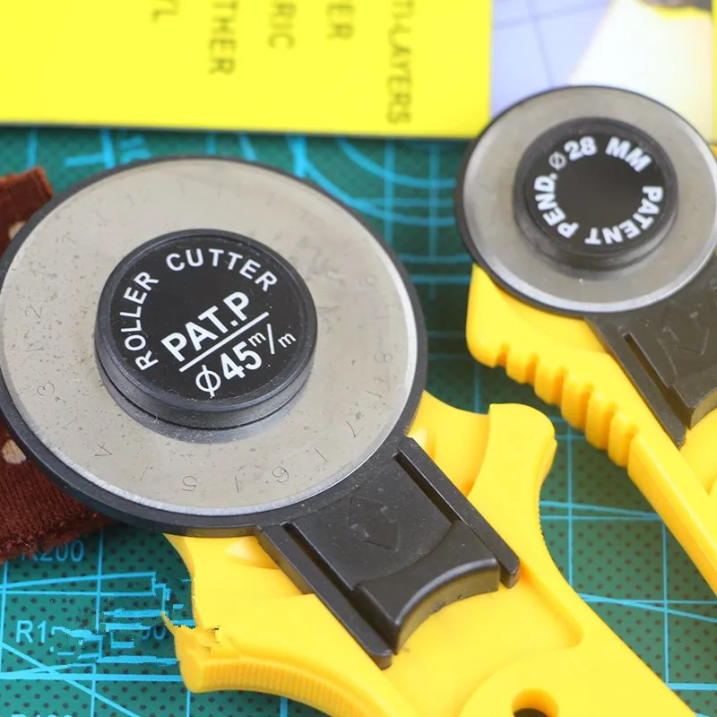 28/45mm  Cloth Rotary Cutter Patchwork Roller Wheel Round Knife Leather Paper Fabric Cutter Cutting Tool