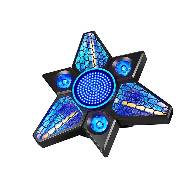 180W 6‑Head Maple Leaf Retro Moving Head Light RGB AC100‑240V 3in1 Golden Yellow  Strip DMX512 Stage Light for KTV Party Wedding