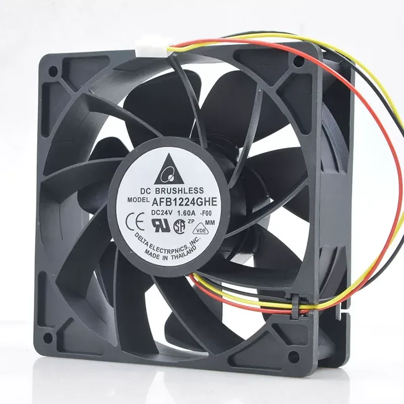Delta 12cm 24V 1.6A AFB1224GHE 12038 inverter, detection alarm, violent fan